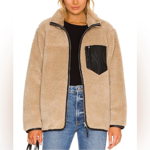 Anine Bing Jackets & Blazers - ANINE BING Ryder Faux-Shearling Jacket